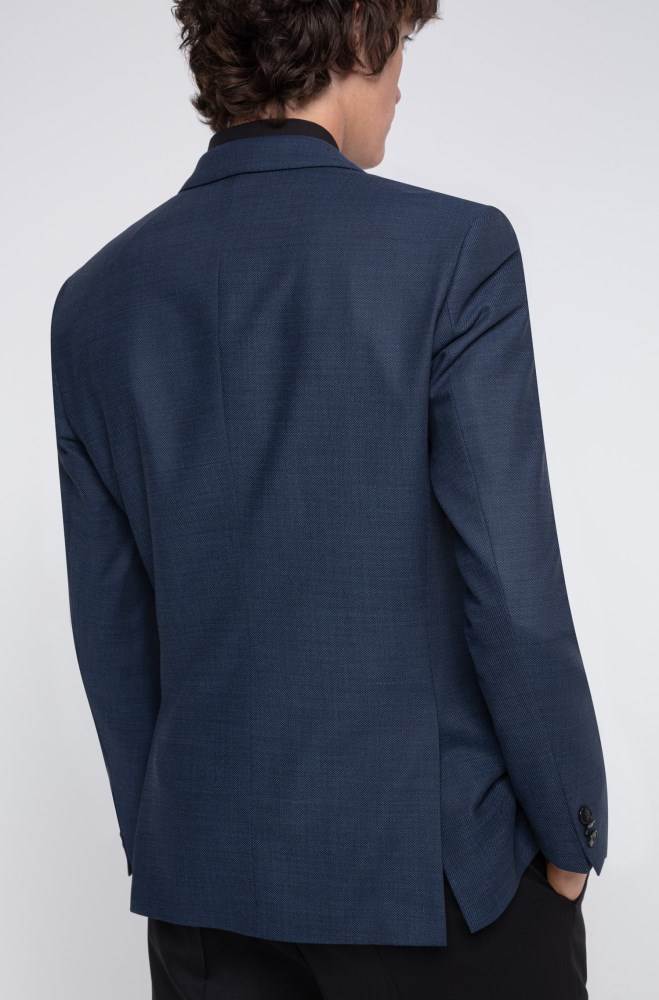 Hugo Boss Extra-slim-fit jacket Blå | GgrAA76L