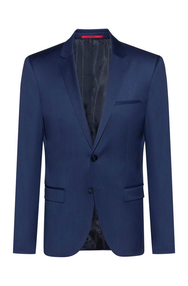 Hugo Boss Extra-slim-fit jacket Blå | eW586fVO