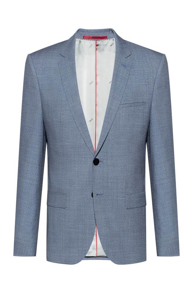 Hugo Boss Extra-slim-fit jacket Blå | pUT5T3MV