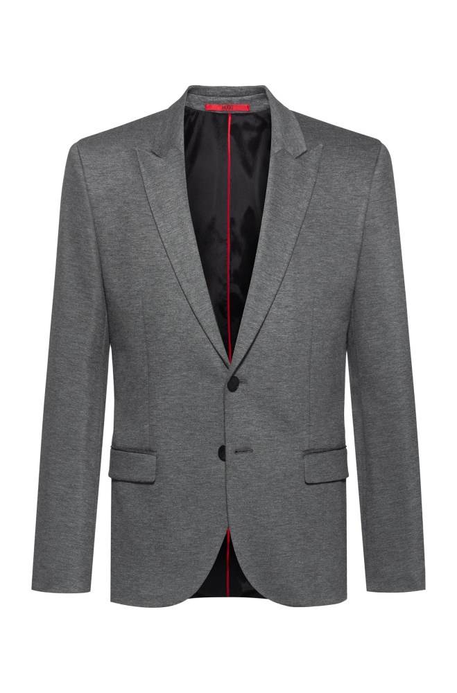 Hugo Boss Extra-slim-fit jacket Grå | oapwQHRB