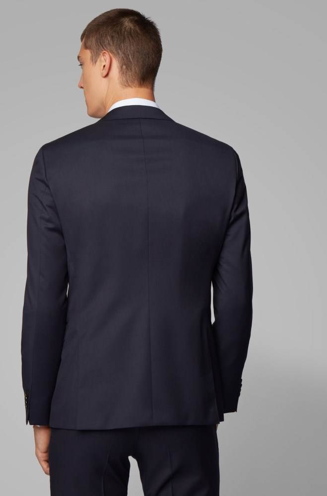 Hugo Boss Extra-slim-fit jacket Mørke Blå | Mq8nZcmP