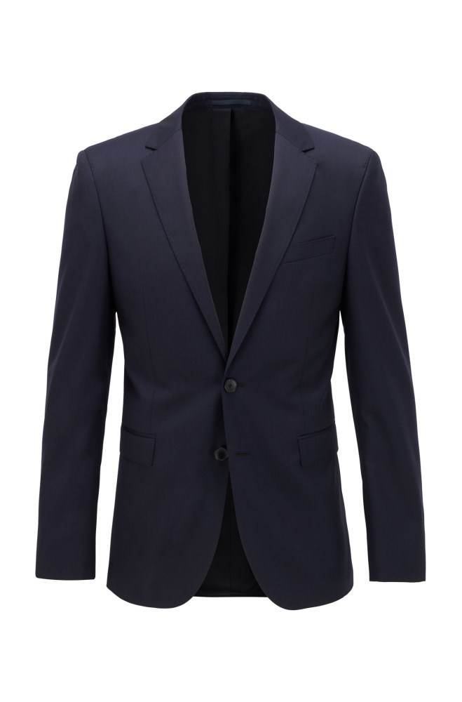 Hugo Boss Extra-slim-fit jacket Mørke Blå | Mq8nZcmP