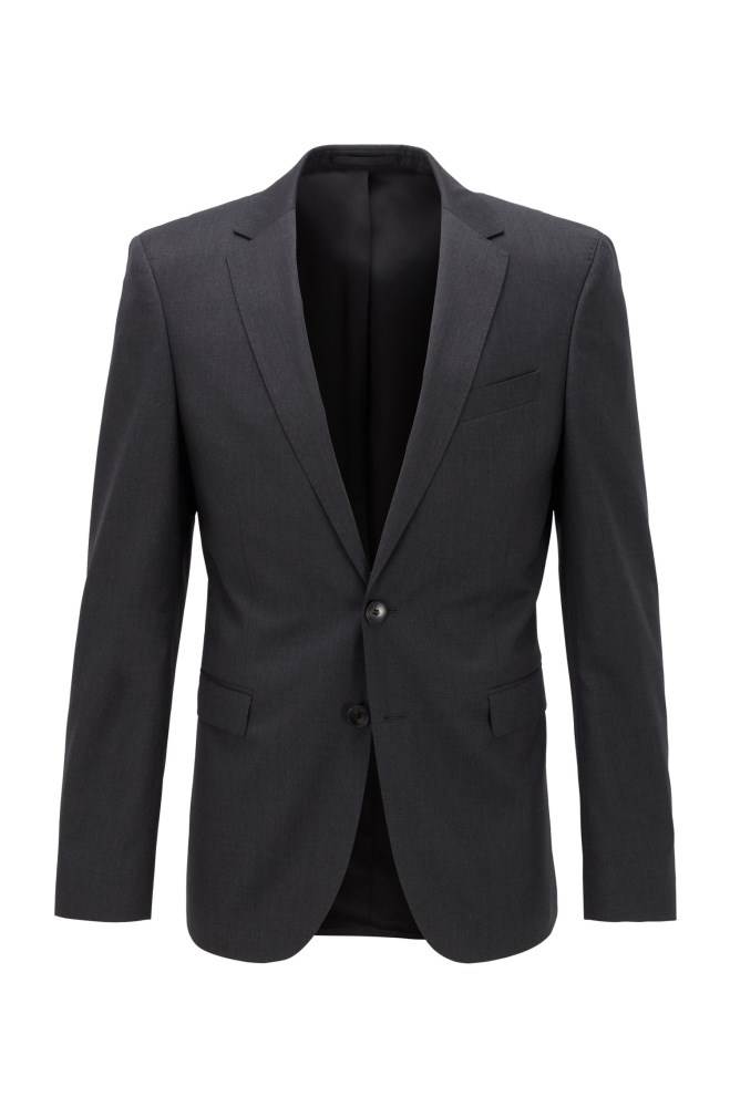 Hugo Boss Extra-slim-fit jacket Mørke Grå | GyMgql3p