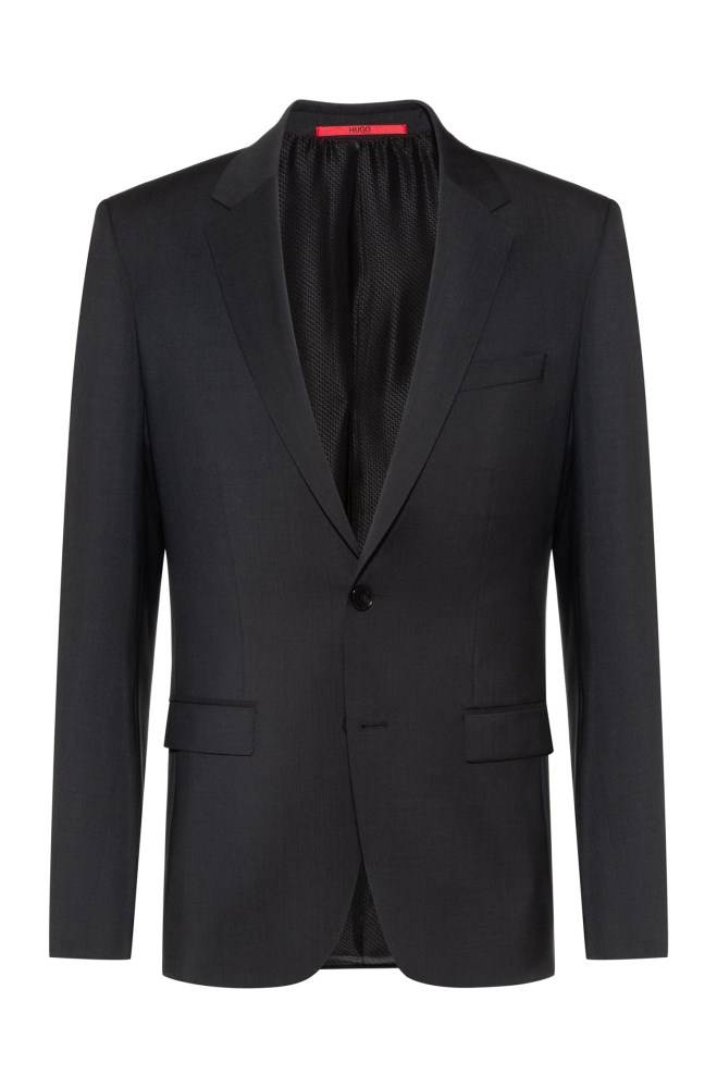 Hugo Boss Extra-slim-fit jacket Mørke Grå | MynduRVm