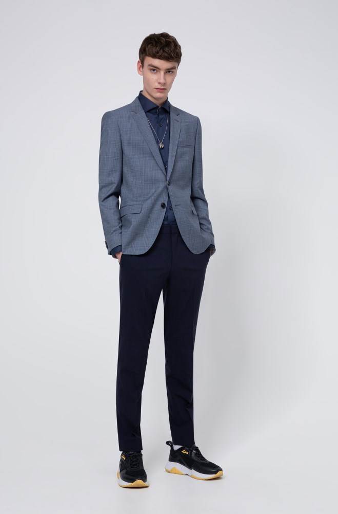 Hugo Boss Extra-slim-fit jacket Patterned | V6Mgm528