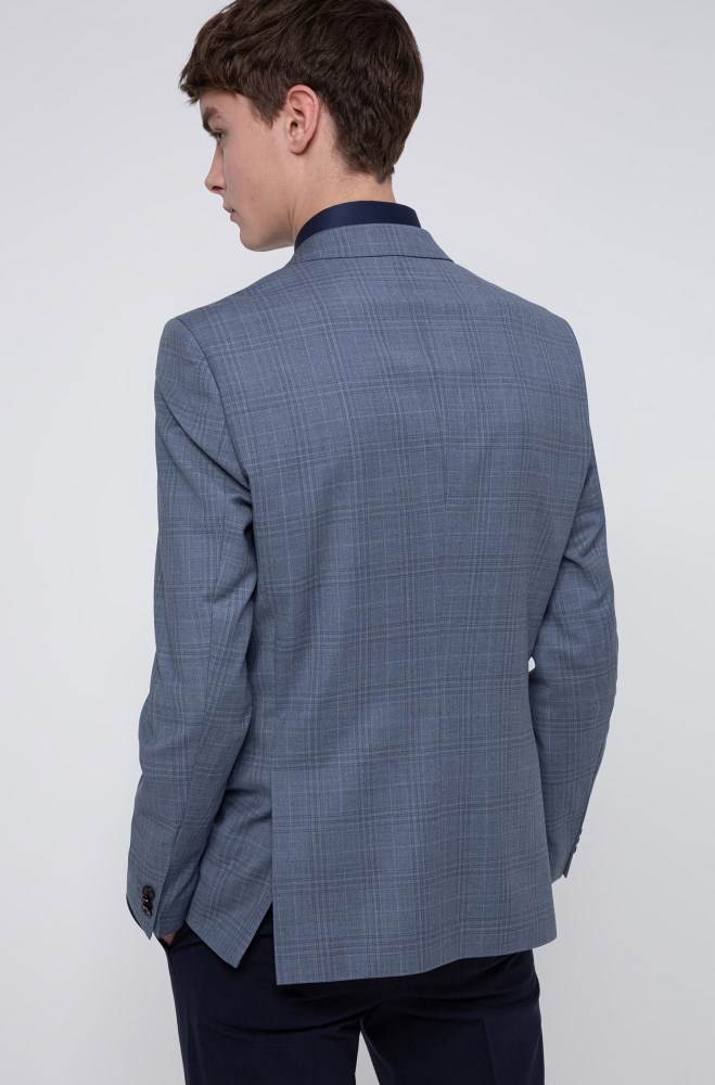 Hugo Boss Extra-slim-fit jacket Patterned | V6Mgm528