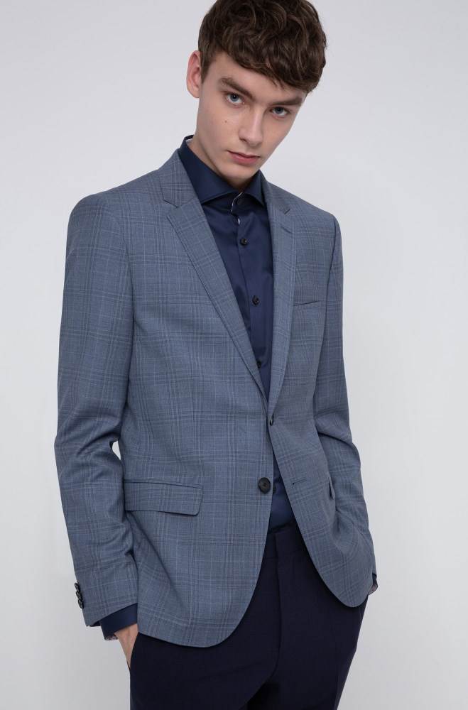 Hugo Boss Extra-slim-fit jacket Patterned | V6Mgm528