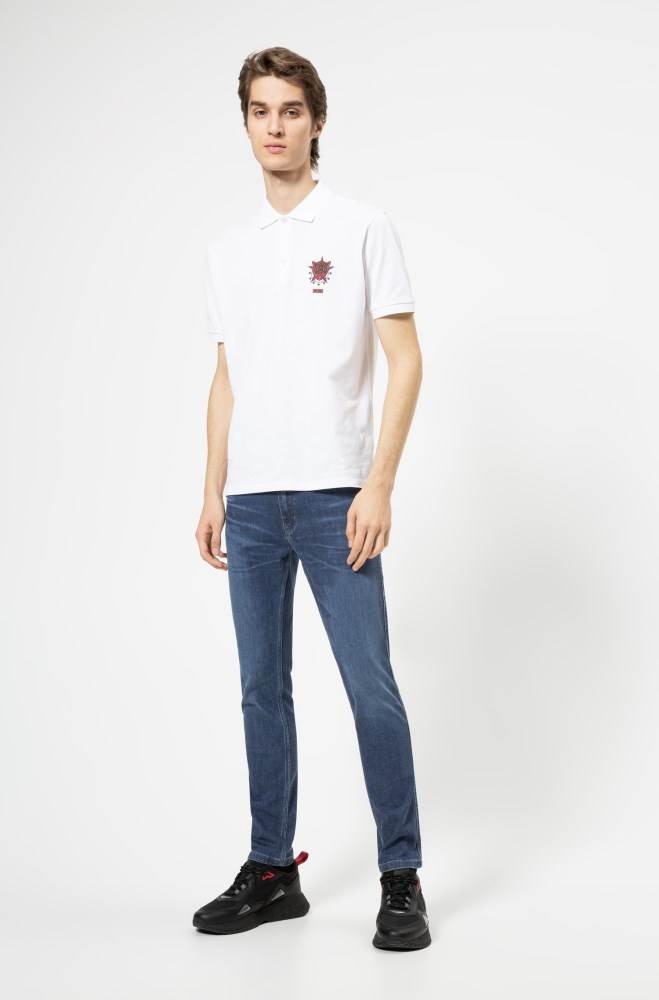 Hugo Boss Extra slim-fit jeans Blå | KsJySGqc