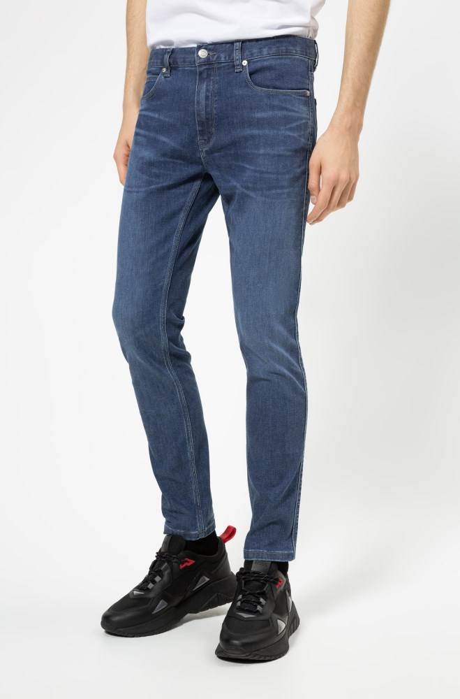 Hugo Boss Extra slim-fit jeans Blå | KsJySGqc