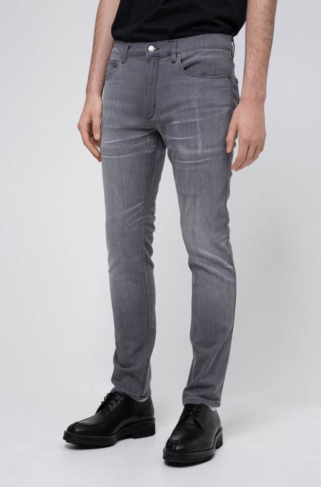 Hugo Boss Extra-slim fit jeans Grå | 9Fod3TLl