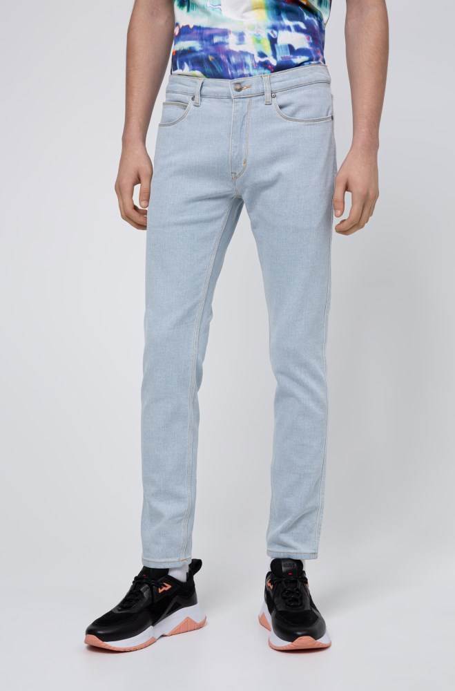 Hugo Boss Extra-slim fit jeans Lyse Blå | eQvBPG2b