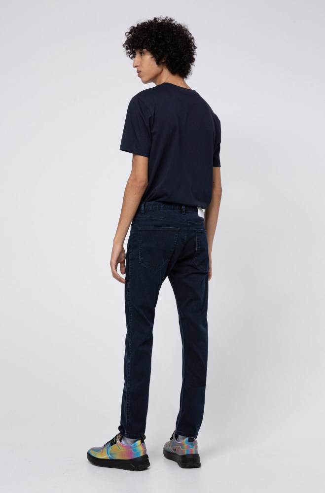 Hugo Boss Extra-slim fit jeans Mørke Blå | 64ahD1bS