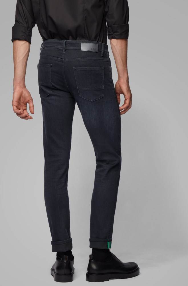 Hugo Boss Extra-slim-fit jeans Svarte | VmPFhfwD