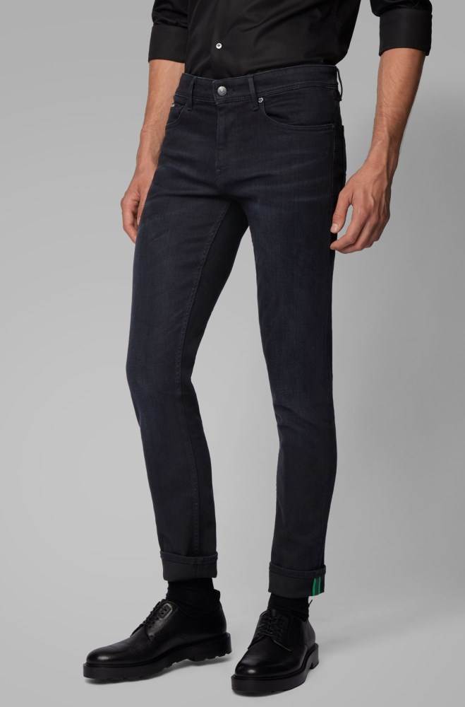 Hugo Boss Extra-slim-fit jeans Svarte | VmPFhfwD