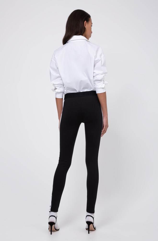 Hugo Boss Extra-slim-fit leggings Svarte | IbKZDOTt