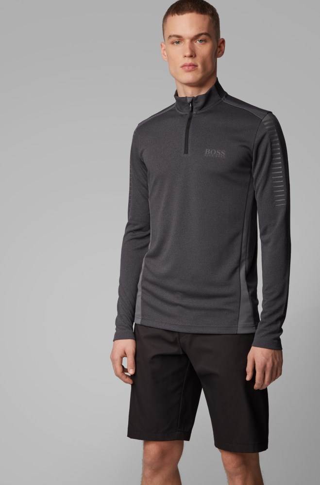 Hugo Boss Extra-slim-fit polo shirt Mørke Grå | c04nQrkG