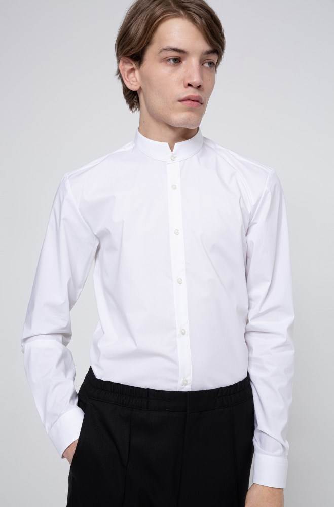 Hugo Boss Extra-slim-fit shirt Hvite | 3Dir9Fsr