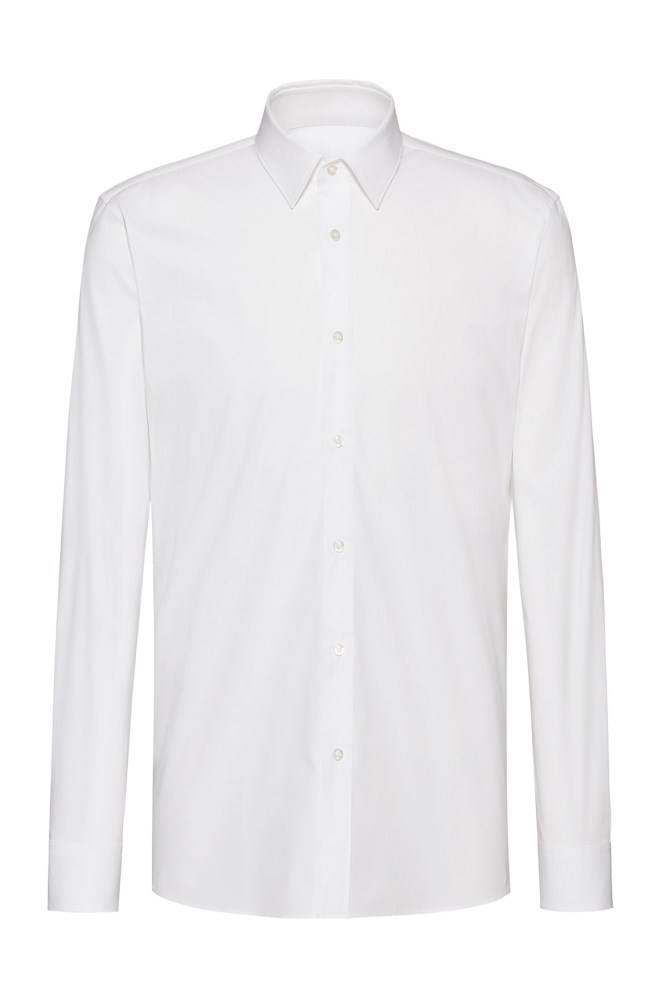 Hugo Boss Extra-slim-fit shirt Hvite | A8PFGfw4