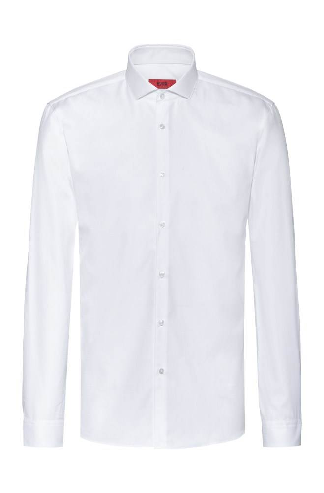 Hugo Boss Extra-slim-fit shirt Hvite | ItRj3Uyi