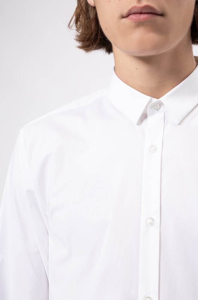 Hugo Boss Extra-slim-fit shirt Hvite | PkMuTWd7