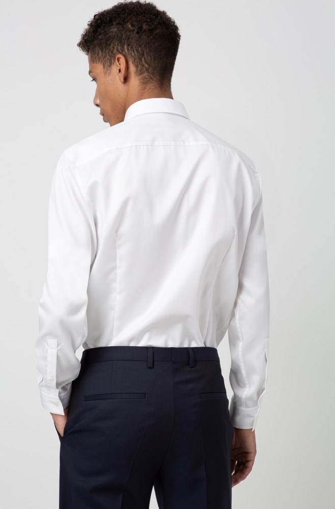 Hugo Boss Extra-slim-fit shirt Hvite | S2d0oIXG