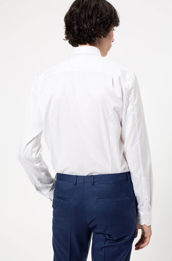 Hugo Boss Extra-slim-fit shirt Hvite | XkTSOmmo