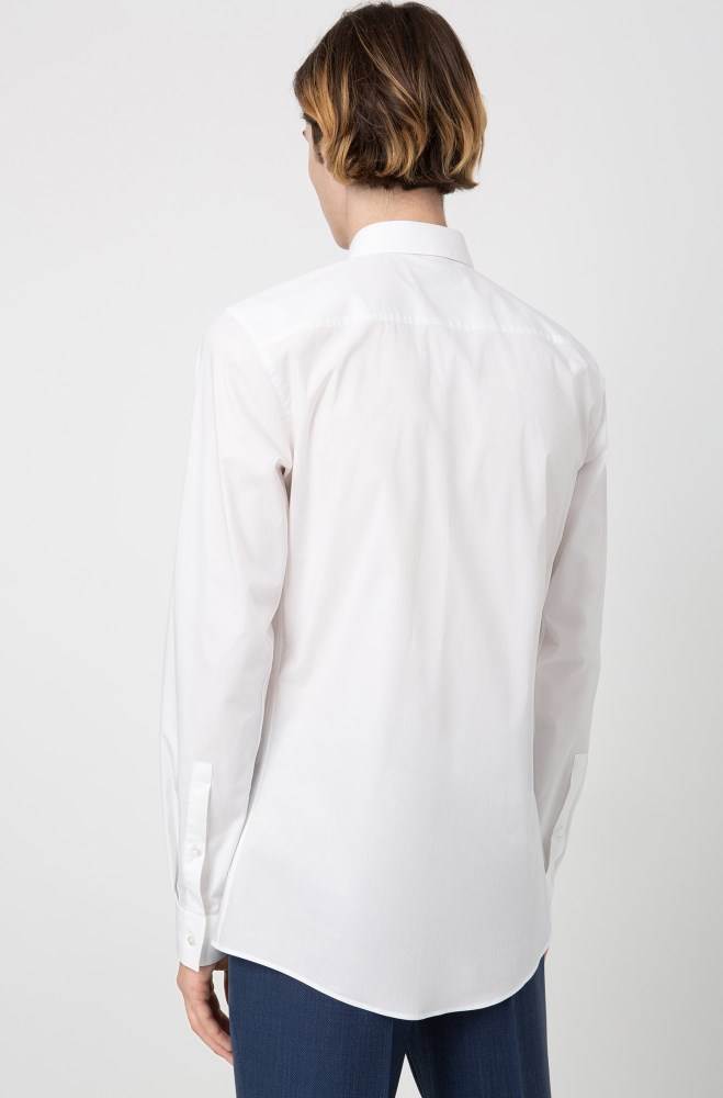 Hugo Boss Extra-slim-fit shirt Hvite | vDvzclfz