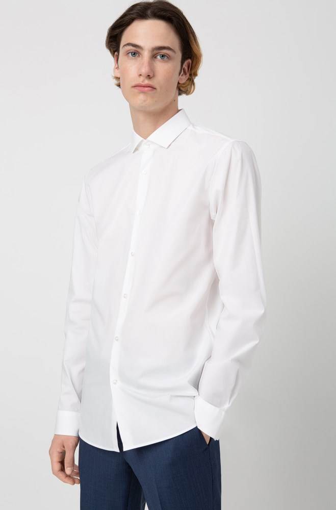 Hugo Boss Extra-slim-fit shirt Hvite | vDvzclfz