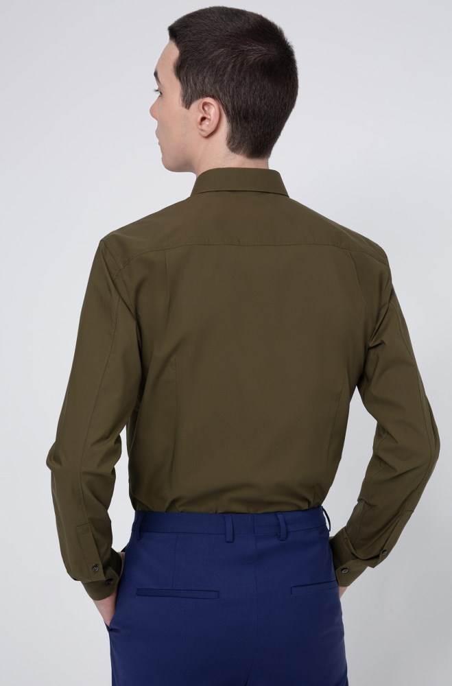 Hugo Boss Extra-slim-fit shirt Khaki | Shh1FWhG