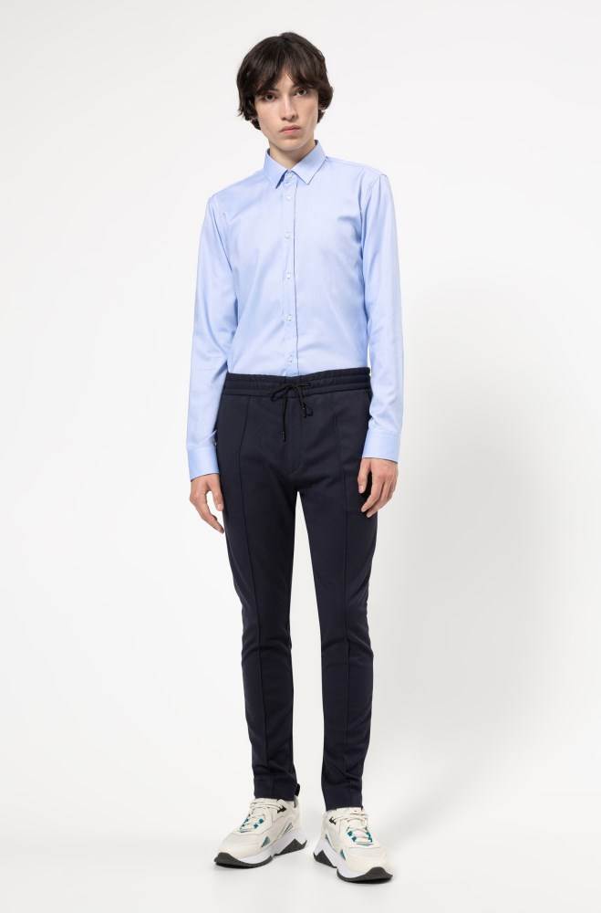 Hugo Boss Extra-slim-fit shirt Lyse Blå | ulOIxwua