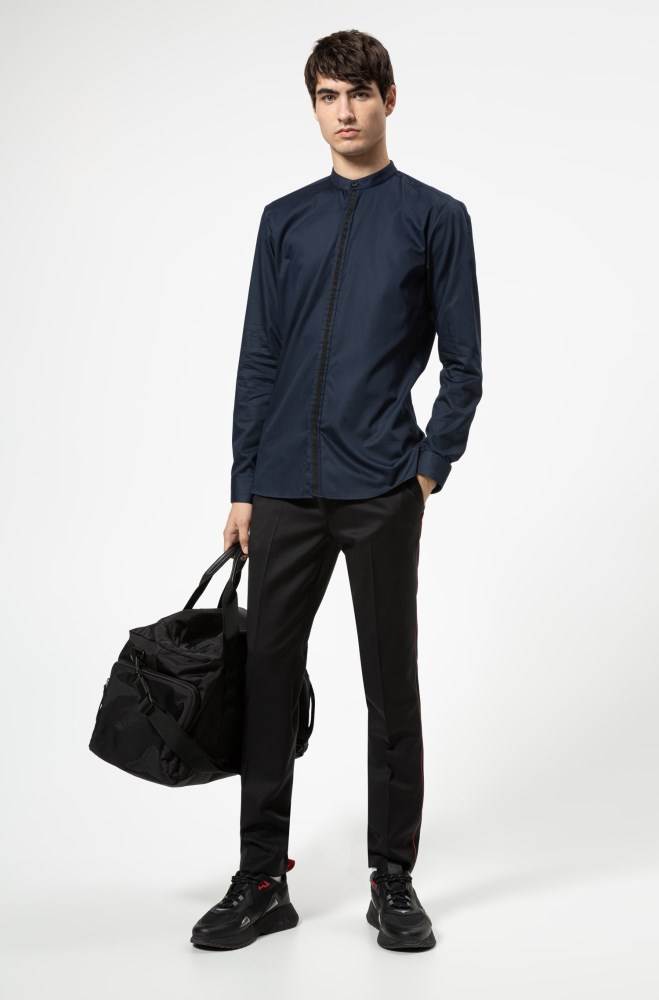 Hugo Boss Extra-slim-fit shirt Mørke Blå | W81WNEW6