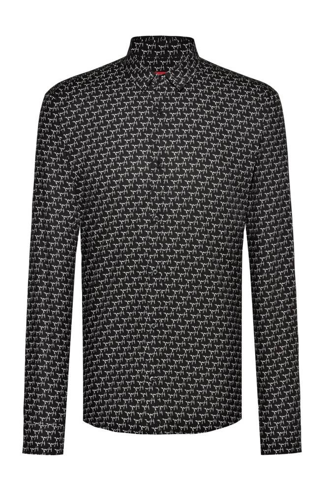 Hugo Boss Extra-slim-fit shirt Patterned | 5cqKfqYU