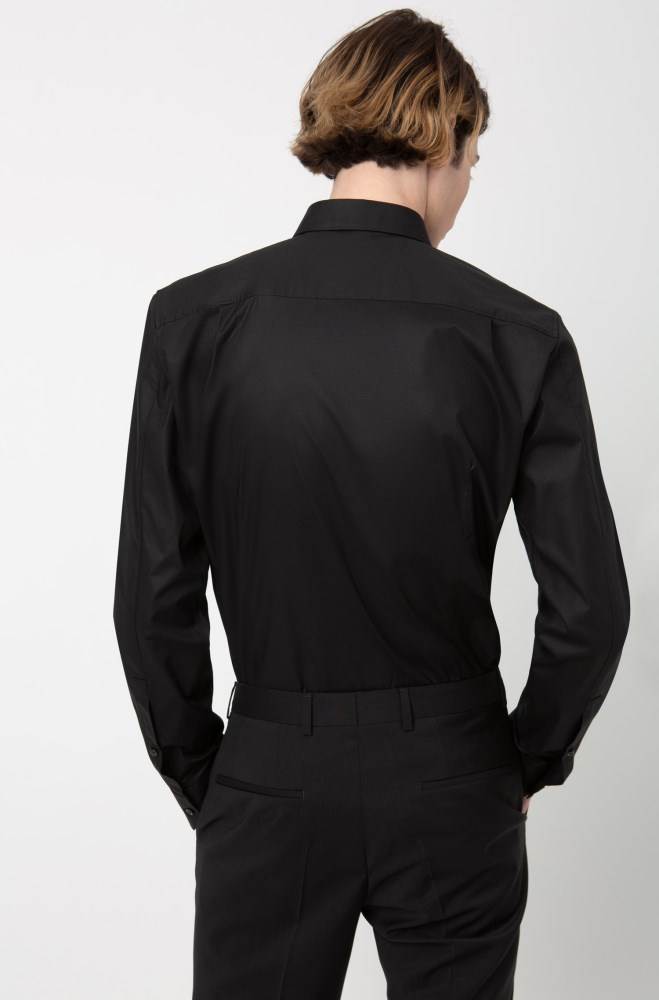 Hugo Boss Extra slim-fit shirt Svarte | DhUNHCi4