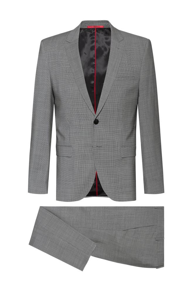 Hugo Boss Extra-slim-fit suit Grå | o9cgwJqG