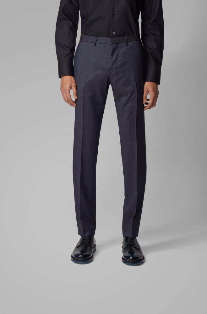 Hugo Boss Extra-slim-fit suit Mørke Blå | xU4yaNR7