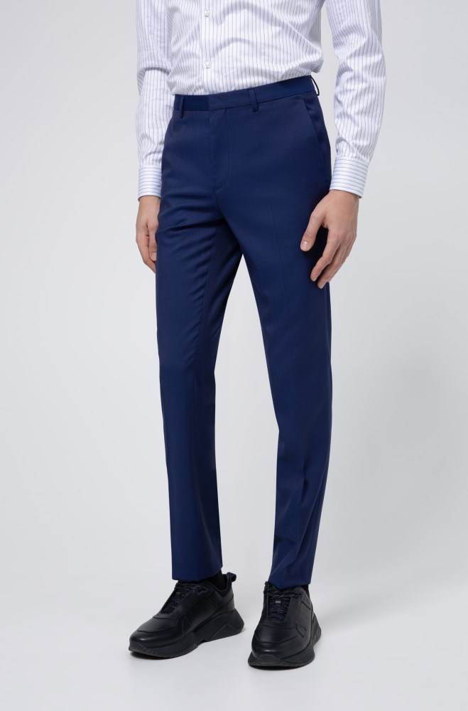 Hugo Boss Extra-slim-fit three-piece suit Blå | WZwgZxt6