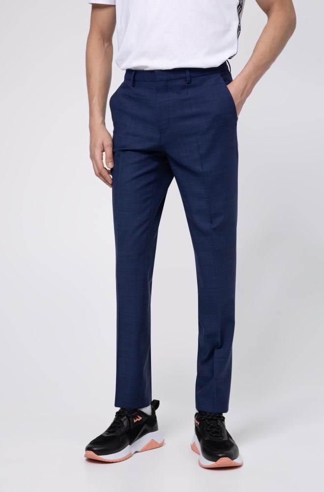 Hugo Boss Extra-slim-fit trousers Blå | Q58hf2dW