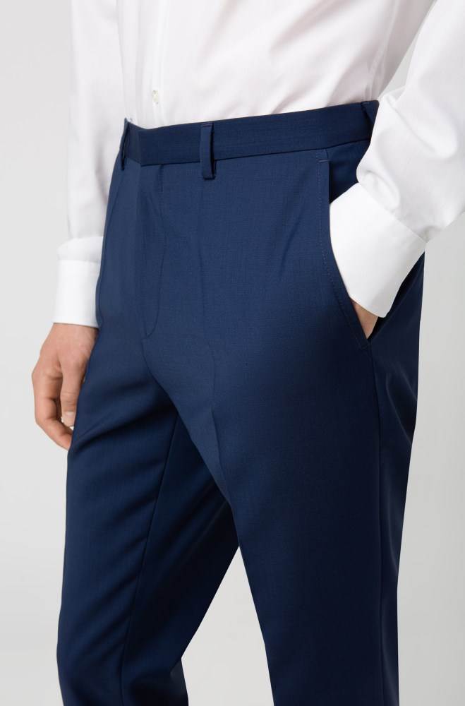 Hugo Boss Extra-slim-fit trousers Blå | dUC3yVN6