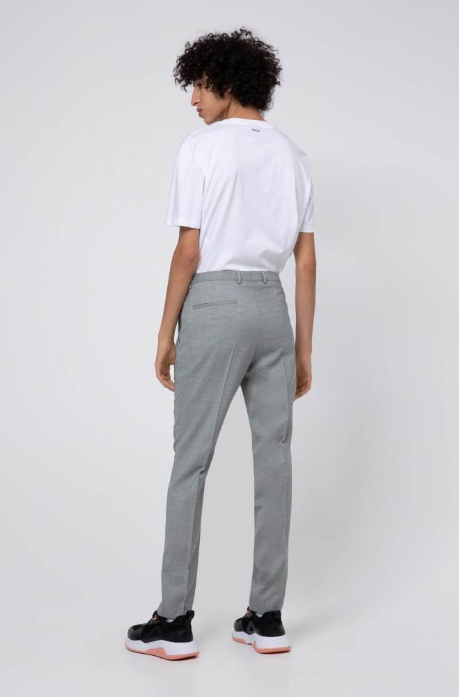 Hugo Boss Extra-slim-fit trousers Lyse Grå | 0nwhKy9a