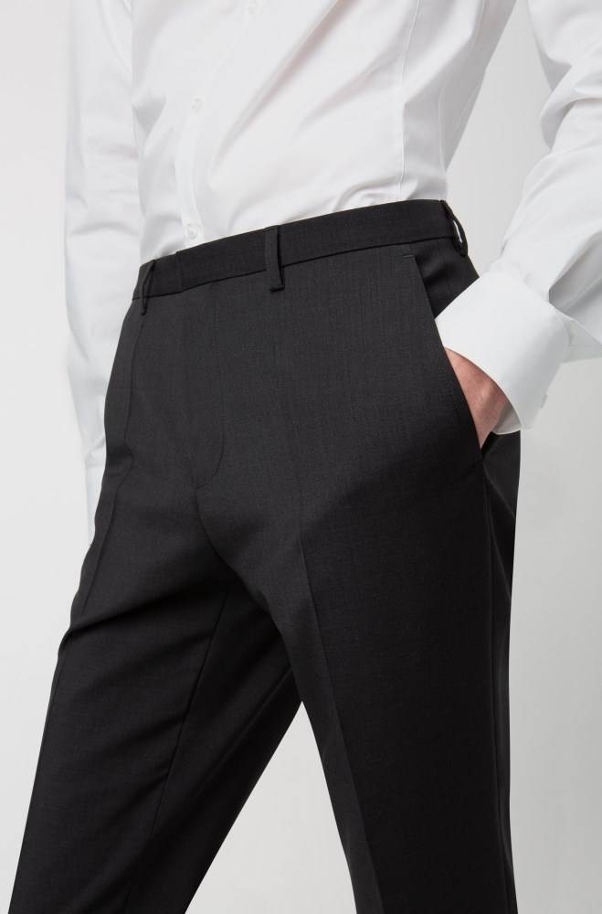 Hugo Boss Extra-slim-fit trousers Mørke Grå | AMJtMFJH