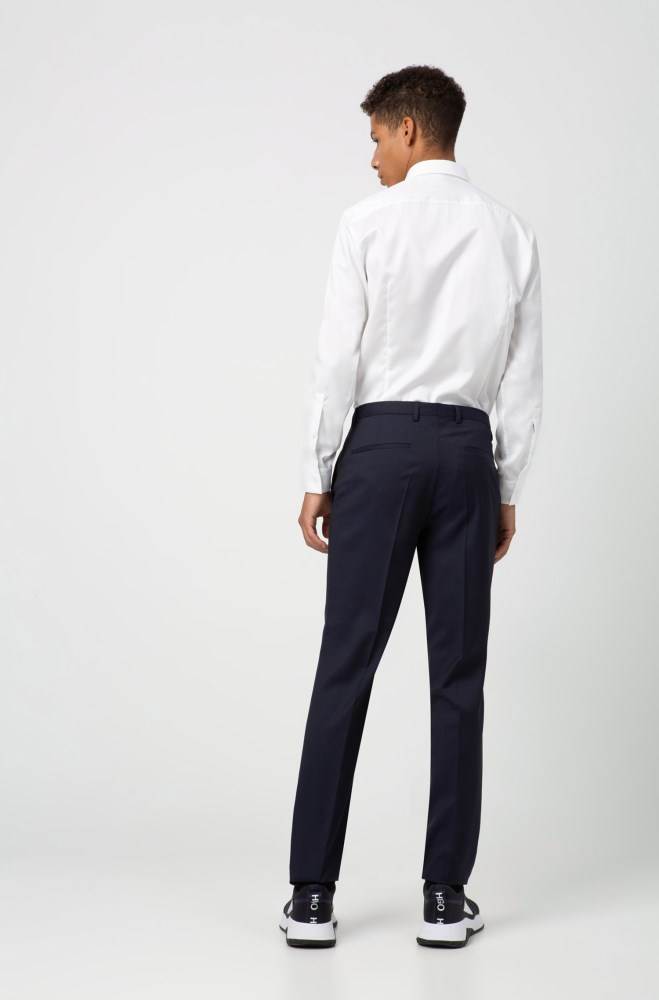 Hugo Boss Extra-slim-fit trousers Mørke Blå | D9Z1qRUy