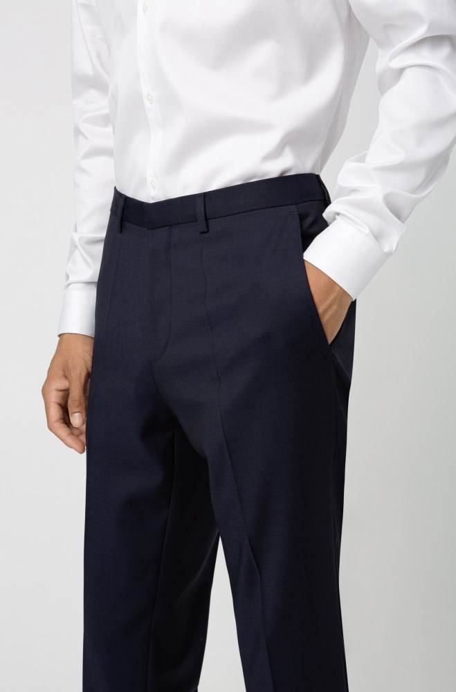 Hugo Boss Extra-slim-fit trousers Mørke Blå | D9Z1qRUy