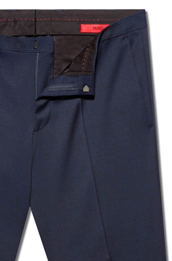 Hugo Boss Extra-slim-fit trousers Mørke Blå | D9Z1qRUy