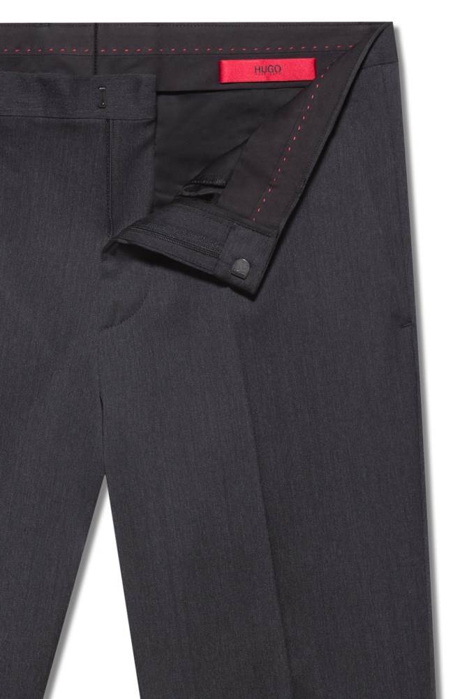 Hugo Boss Extra-slim-fit trousers Mørke Grå | hbV74tUJ