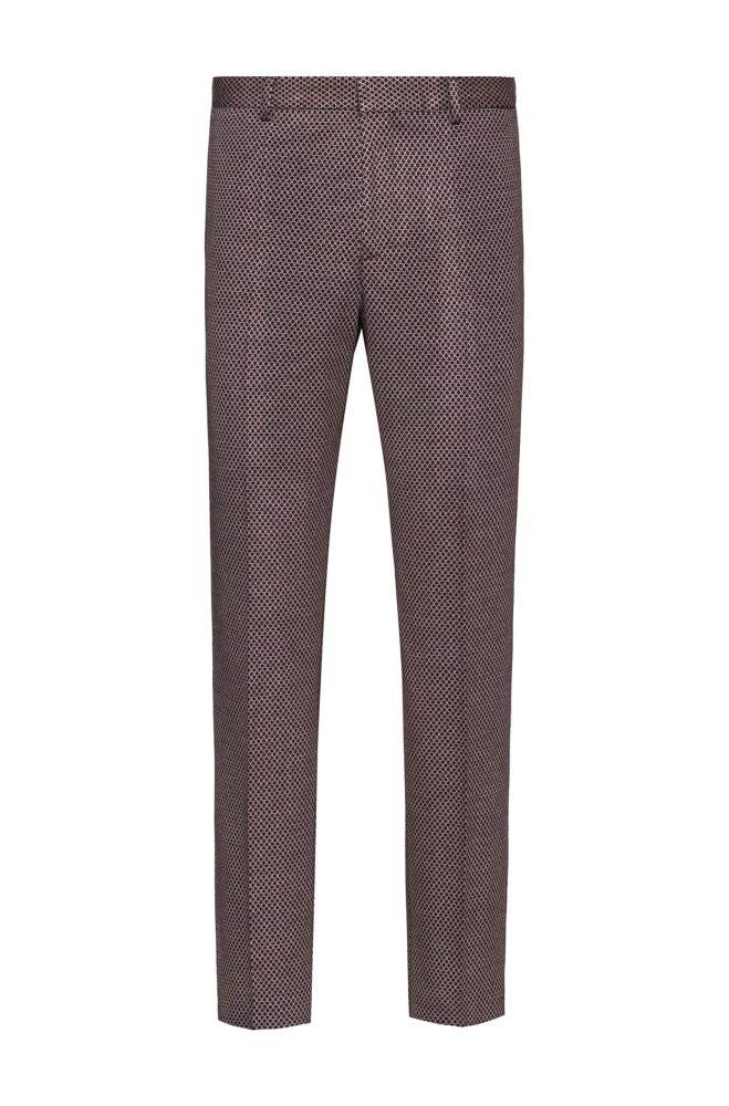 Hugo Boss Extra-slim-fit trousers Patterned | 56h4D1OC