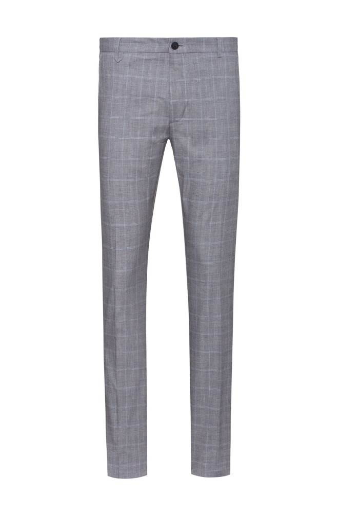 Hugo Boss Extra-slim-fit trousers Patterned | 617V6eKp