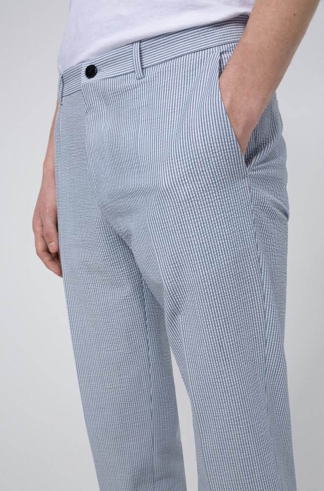 Hugo Boss Extra-slim-fit trousers Patterned | YuNosfDv