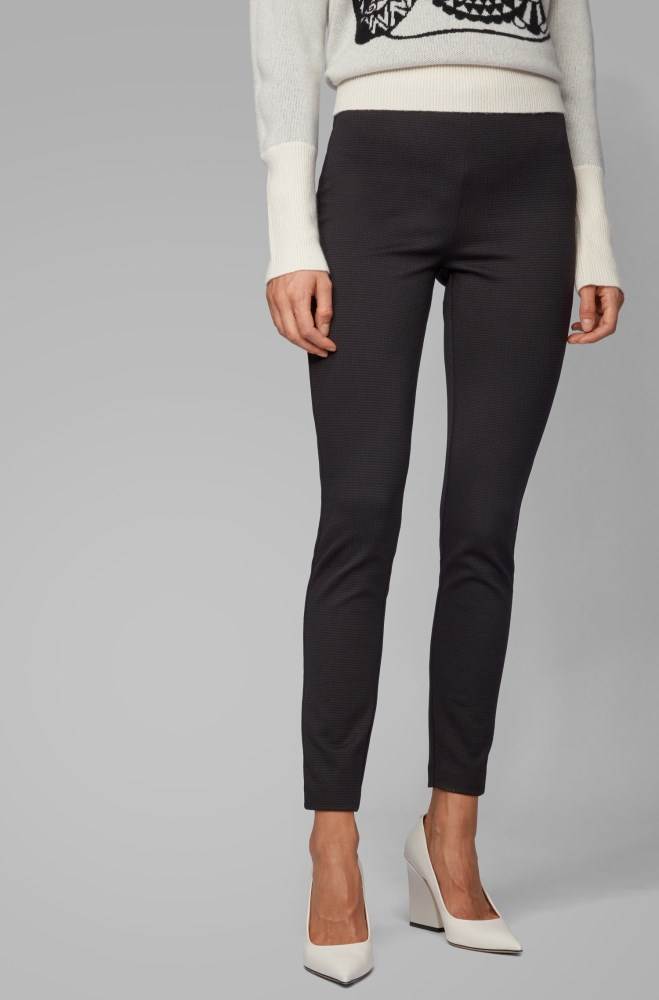 Hugo Boss Extra-slim-fit trousers Svarte | 3n4VVV6s