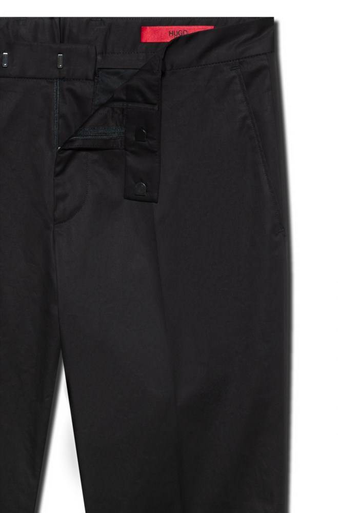 Hugo Boss Extra-slim-fit trousers Svarte | 4YTuA9My