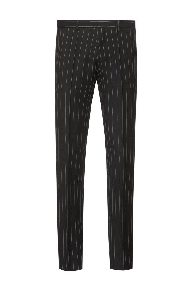 Hugo Boss Extra-slim-fit trousers Svarte | 6ZjTCZm1